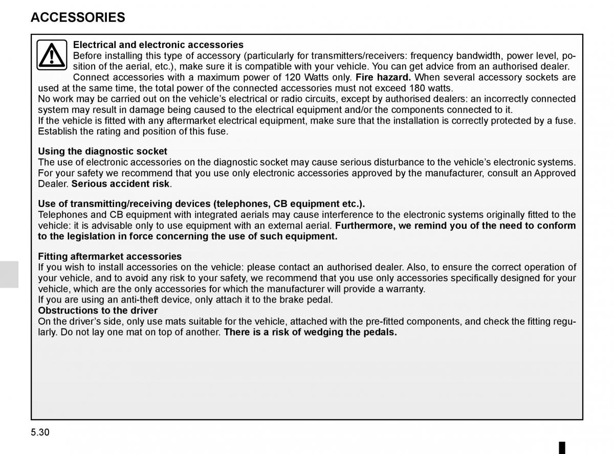 Renault Talisman owners manual / page 290