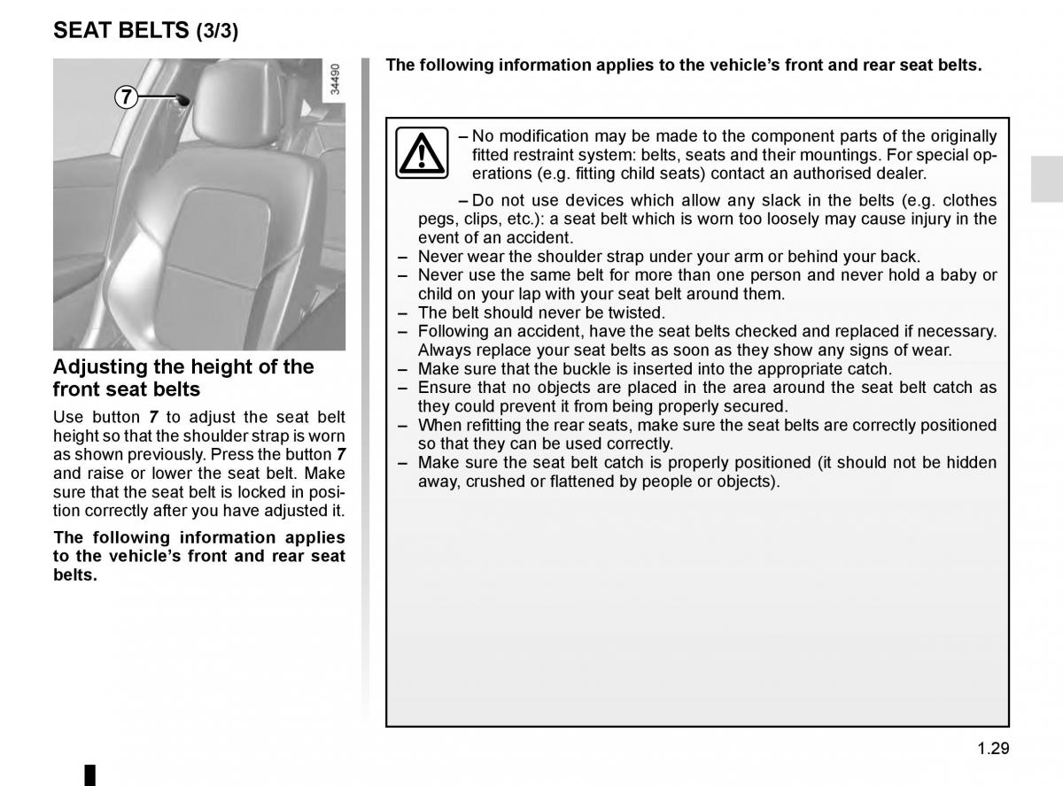 Renault Talisman owners manual / page 35