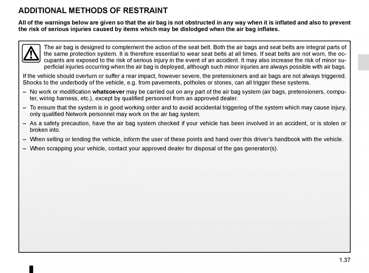 Renault Talisman owners manual / page 43