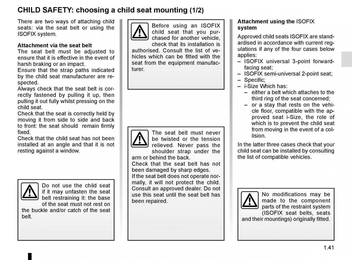 Renault Talisman owners manual / page 47