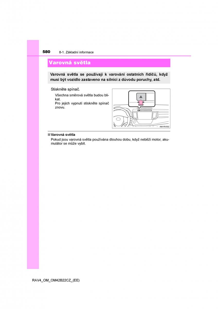 Toyota RAV4 IV 4 navod k obsludze / page 580