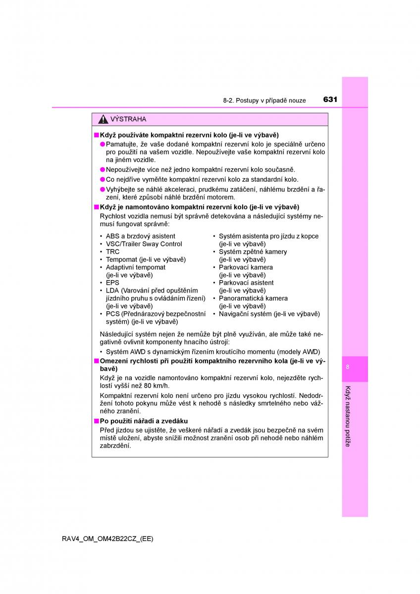 Toyota RAV4 IV 4 navod k obsludze / page 631