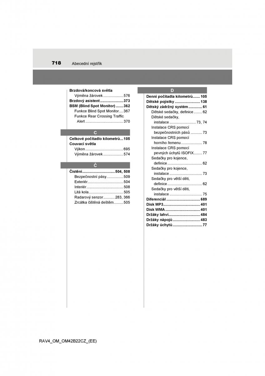 Toyota RAV4 IV 4 navod k obsludze / page 718