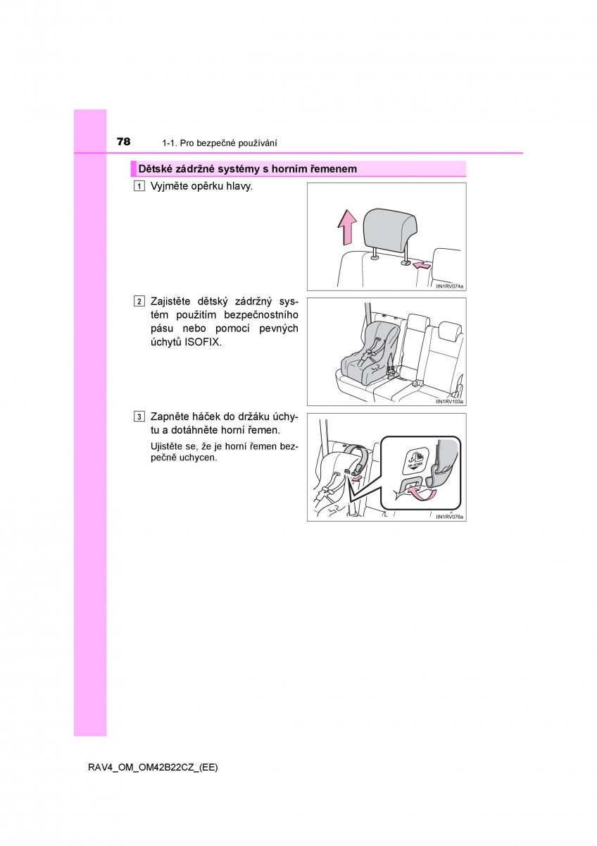 Toyota RAV4 IV 4 navod k obsludze / page 78