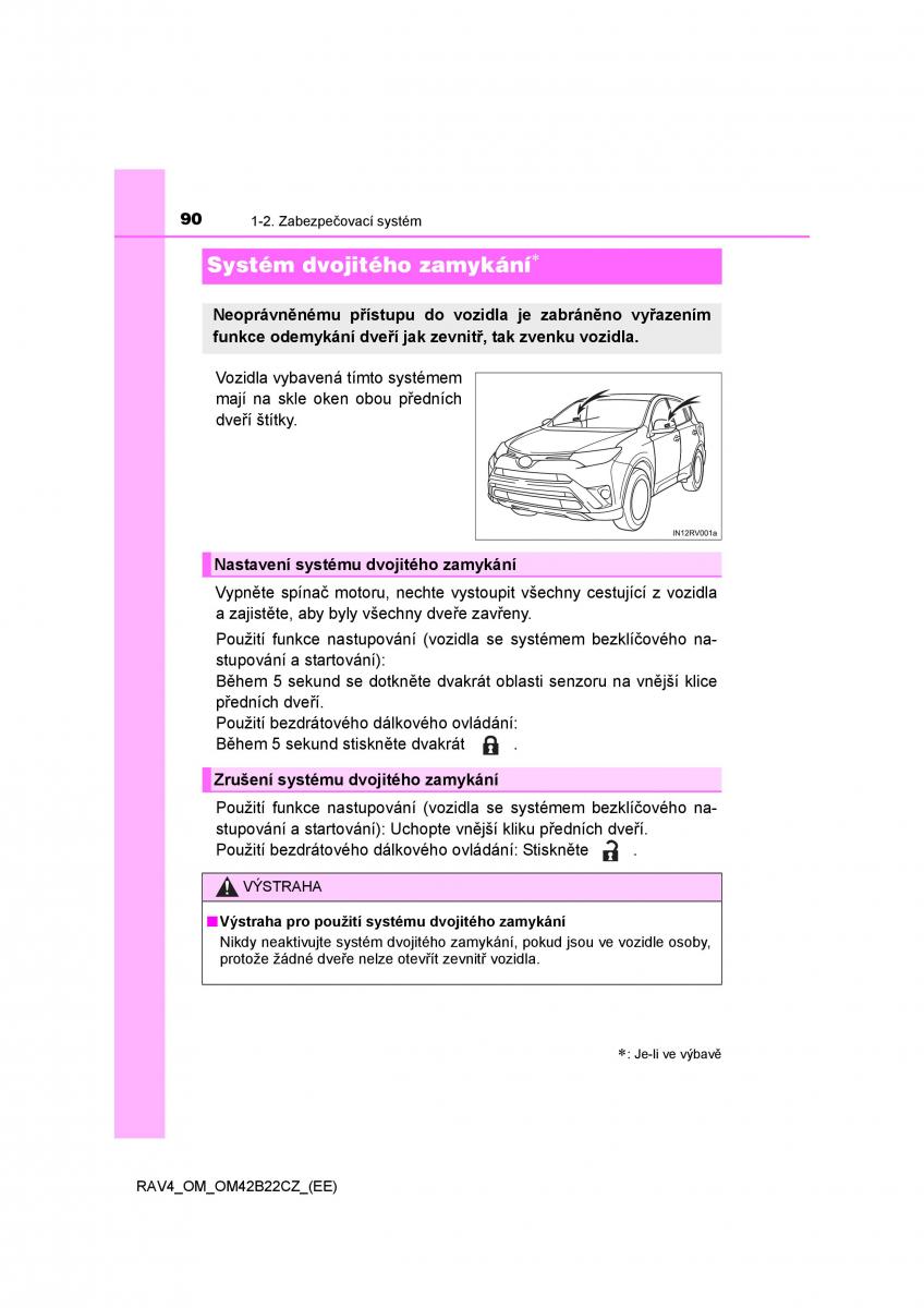 Toyota RAV4 IV 4 navod k obsludze / page 90