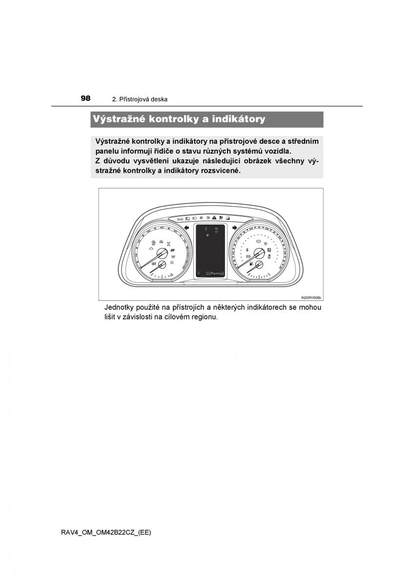 Toyota RAV4 IV 4 navod k obsludze / page 98