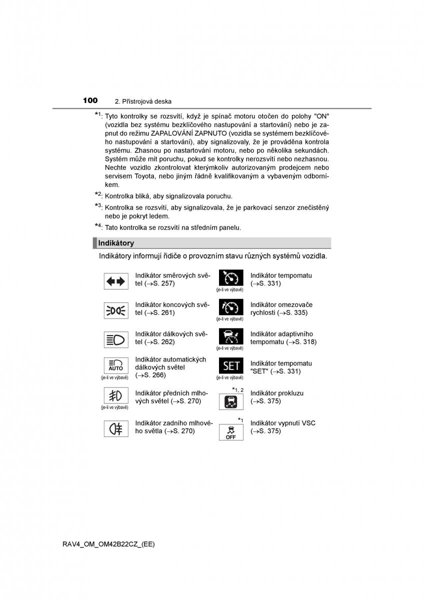 Toyota RAV4 IV 4 navod k obsludze / page 100