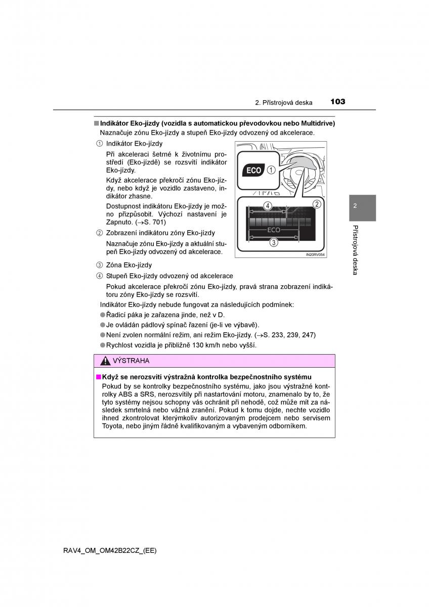 Toyota RAV4 IV 4 navod k obsludze / page 103