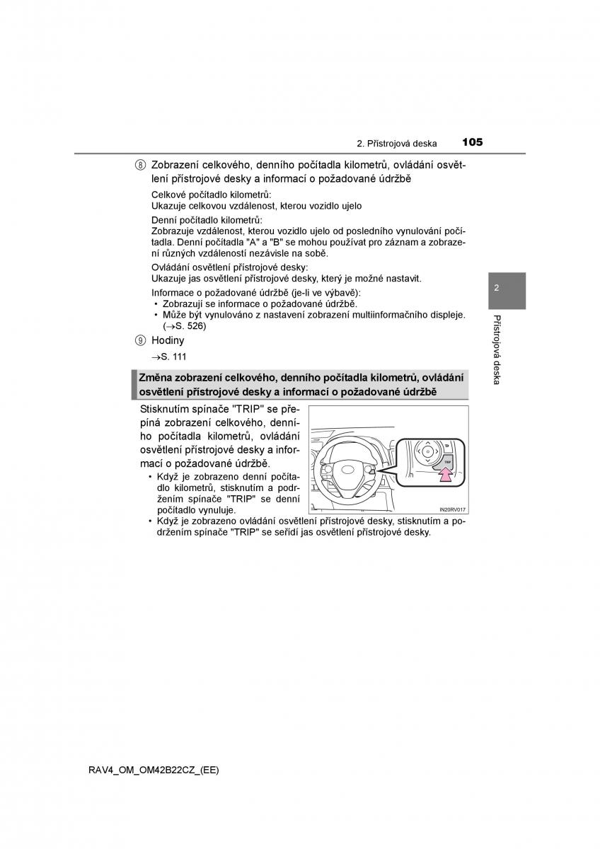 Toyota RAV4 IV 4 navod k obsludze / page 105