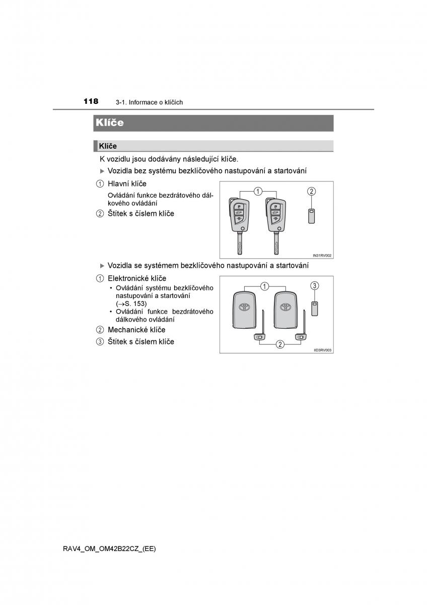 Toyota RAV4 IV 4 navod k obsludze / page 118