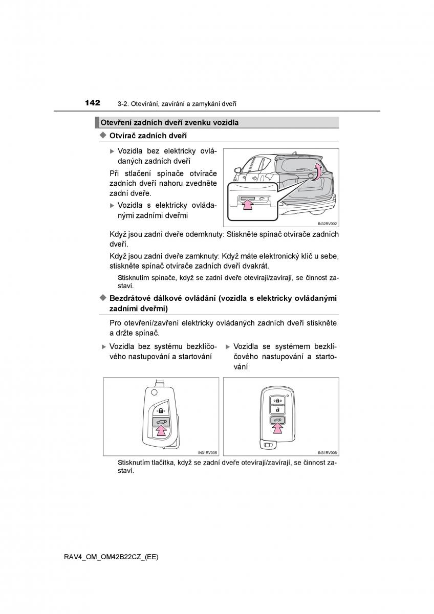 Toyota RAV4 IV 4 navod k obsludze / page 142