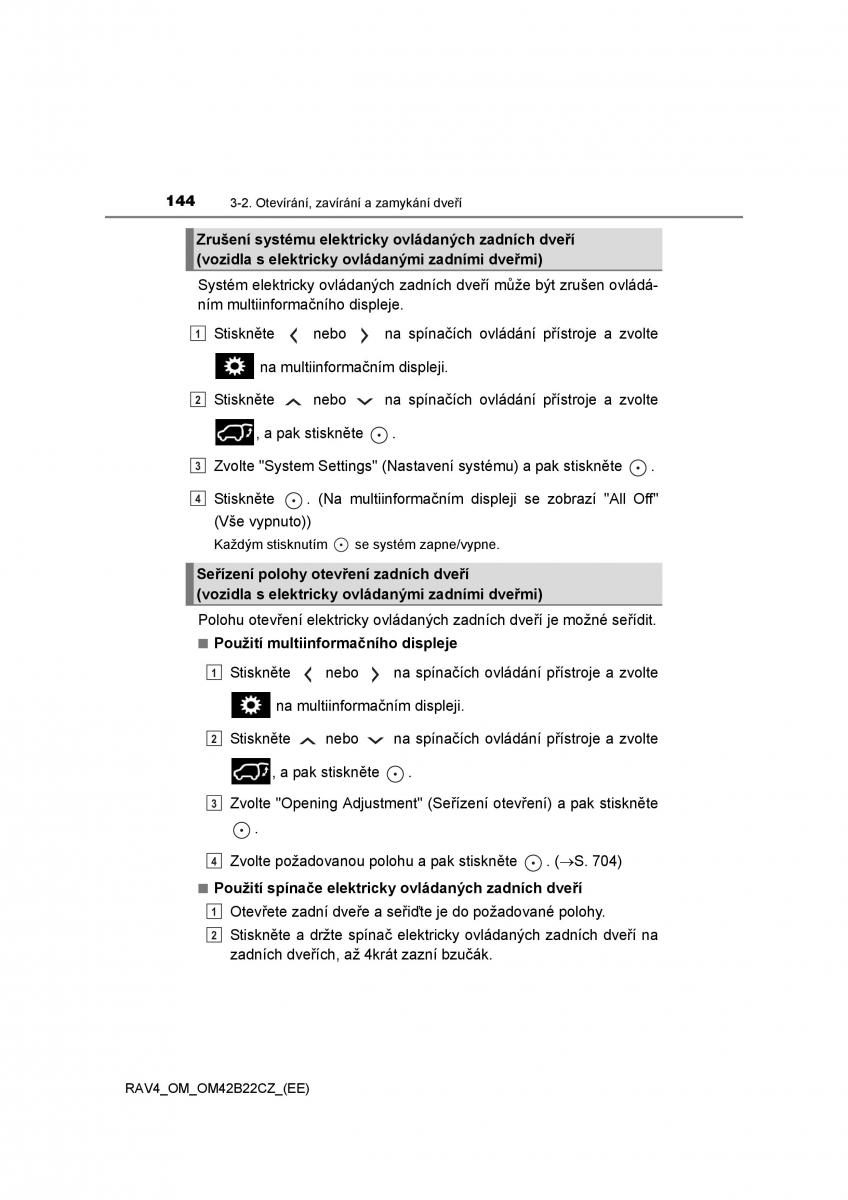 Toyota RAV4 IV 4 navod k obsludze / page 144