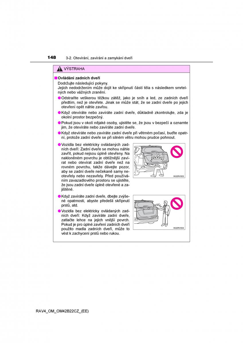 Toyota RAV4 IV 4 navod k obsludze / page 148