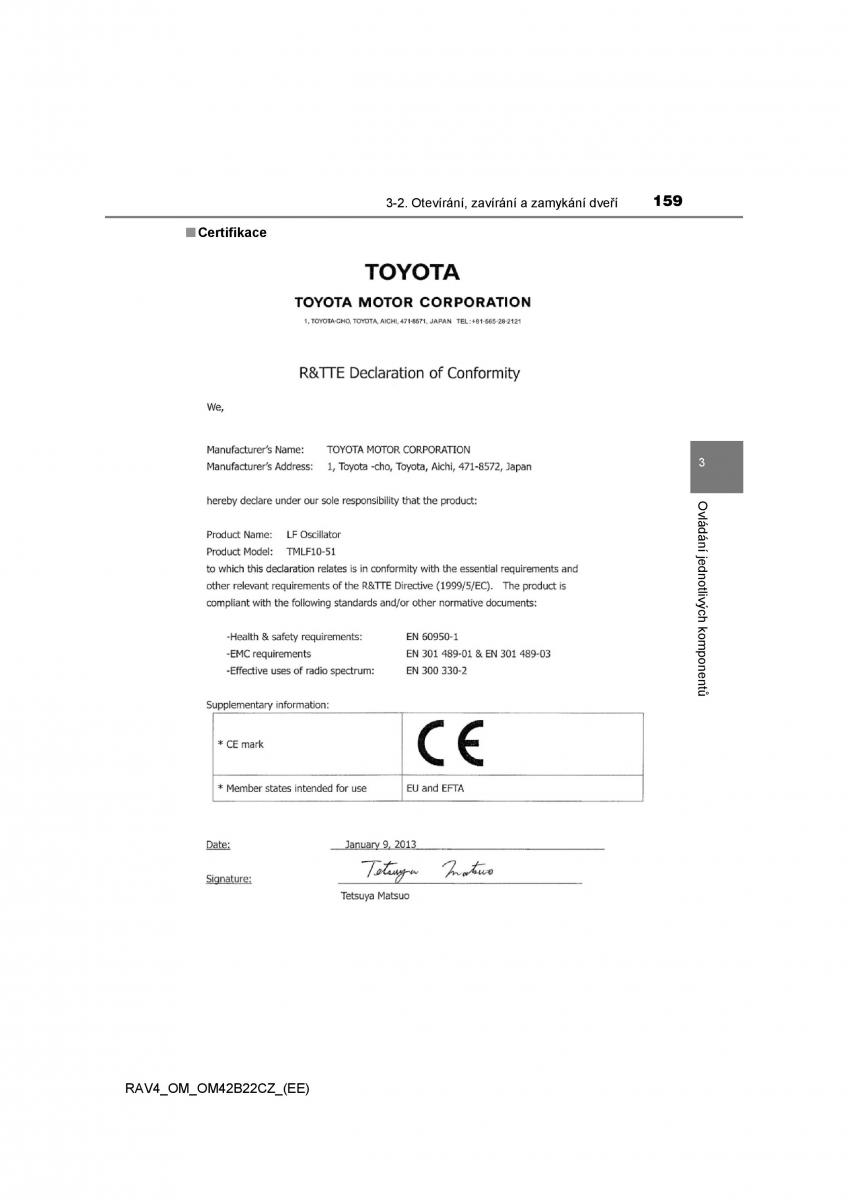 Toyota RAV4 IV 4 navod k obsludze / page 159