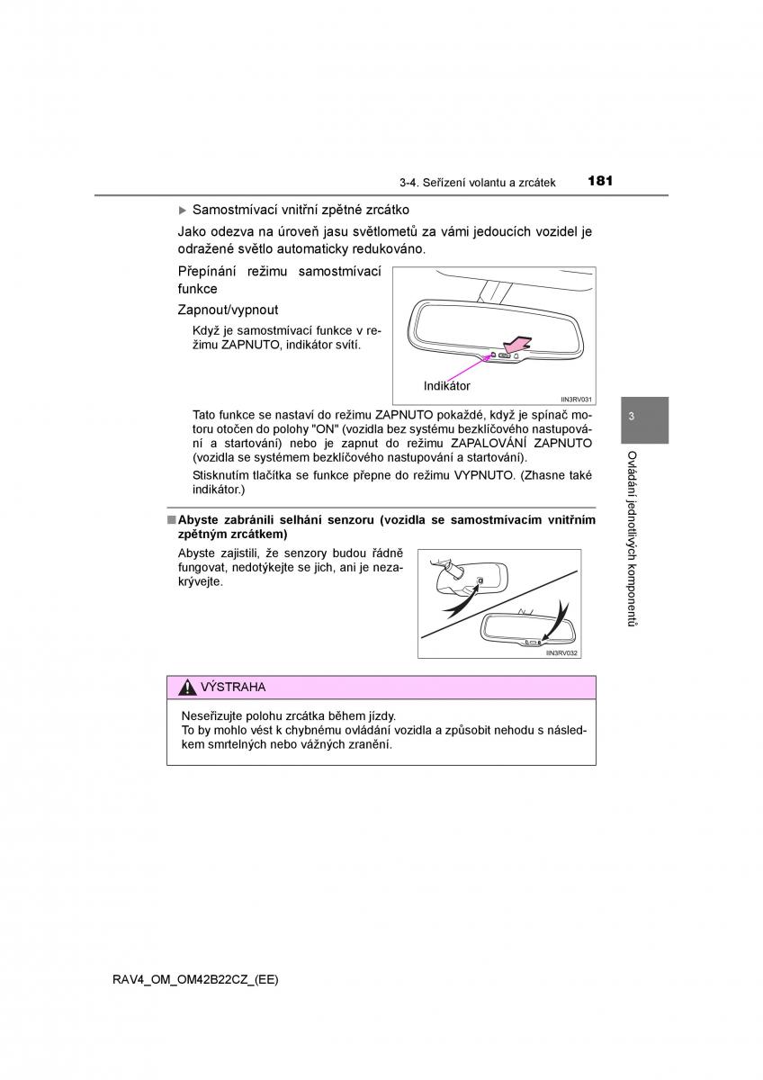 Toyota RAV4 IV 4 navod k obsludze / page 181