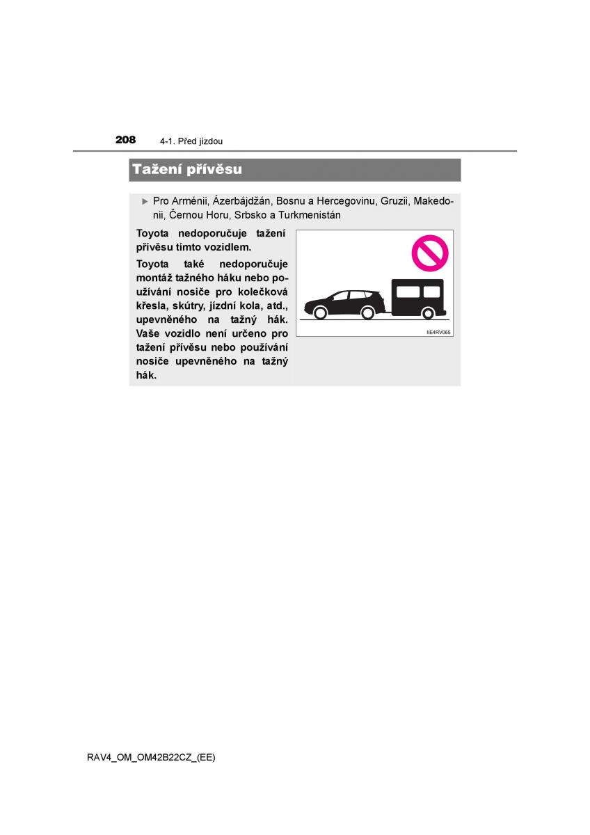 Toyota RAV4 IV 4 navod k obsludze / page 208