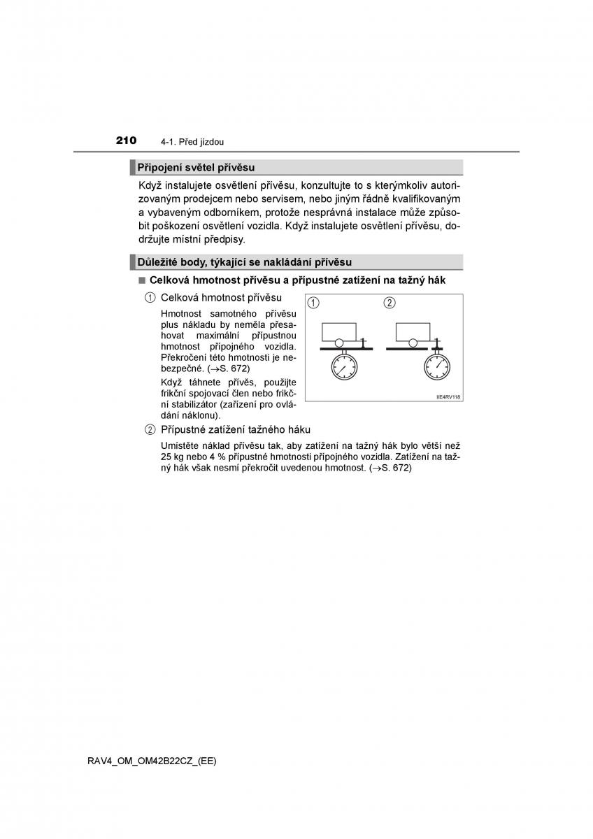 Toyota RAV4 IV 4 navod k obsludze / page 210