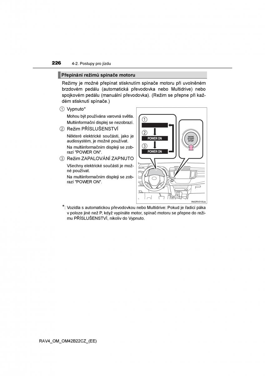 Toyota RAV4 IV 4 navod k obsludze / page 226