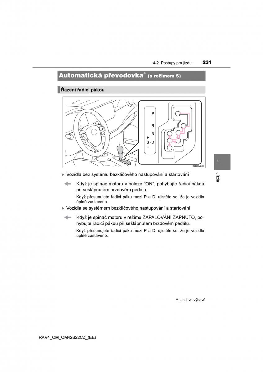 Toyota RAV4 IV 4 navod k obsludze / page 231