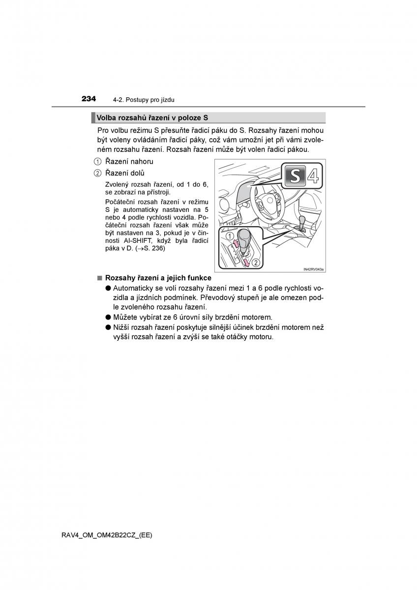 Toyota RAV4 IV 4 navod k obsludze / page 234