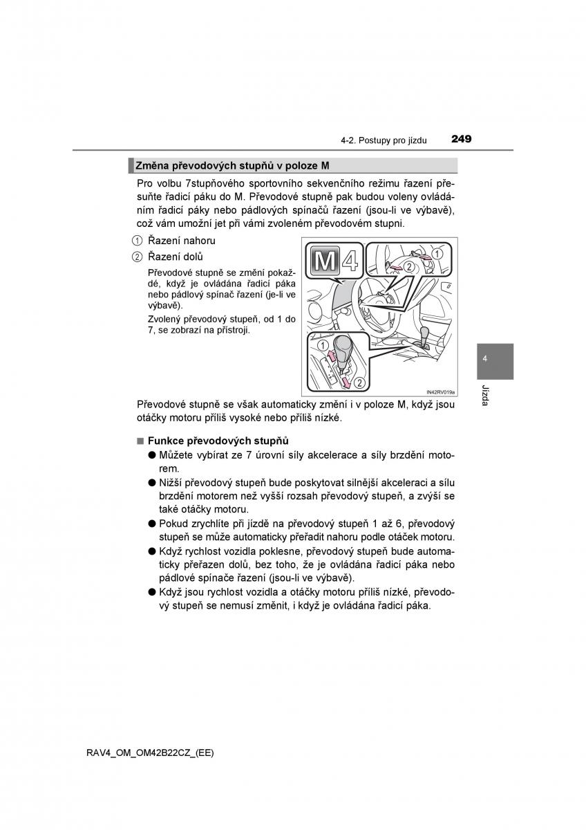 Toyota RAV4 IV 4 navod k obsludze / page 249