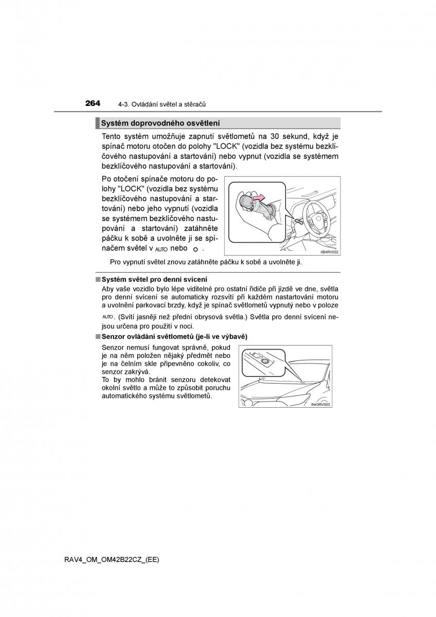 Toyota RAV4 IV 4 navod k obsludze / page 264