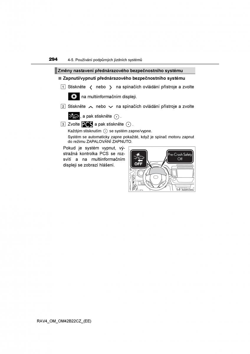 Toyota RAV4 IV 4 navod k obsludze / page 294