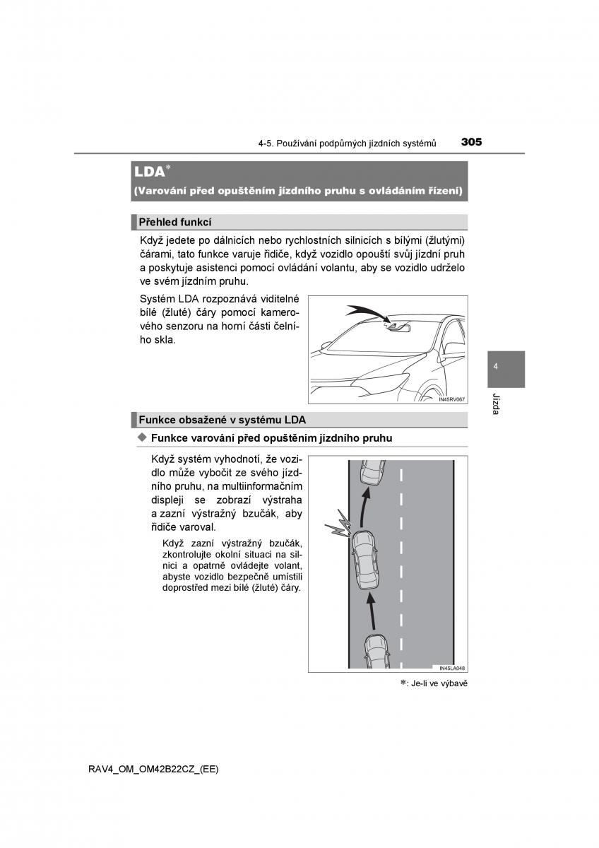 Toyota RAV4 IV 4 navod k obsludze / page 305