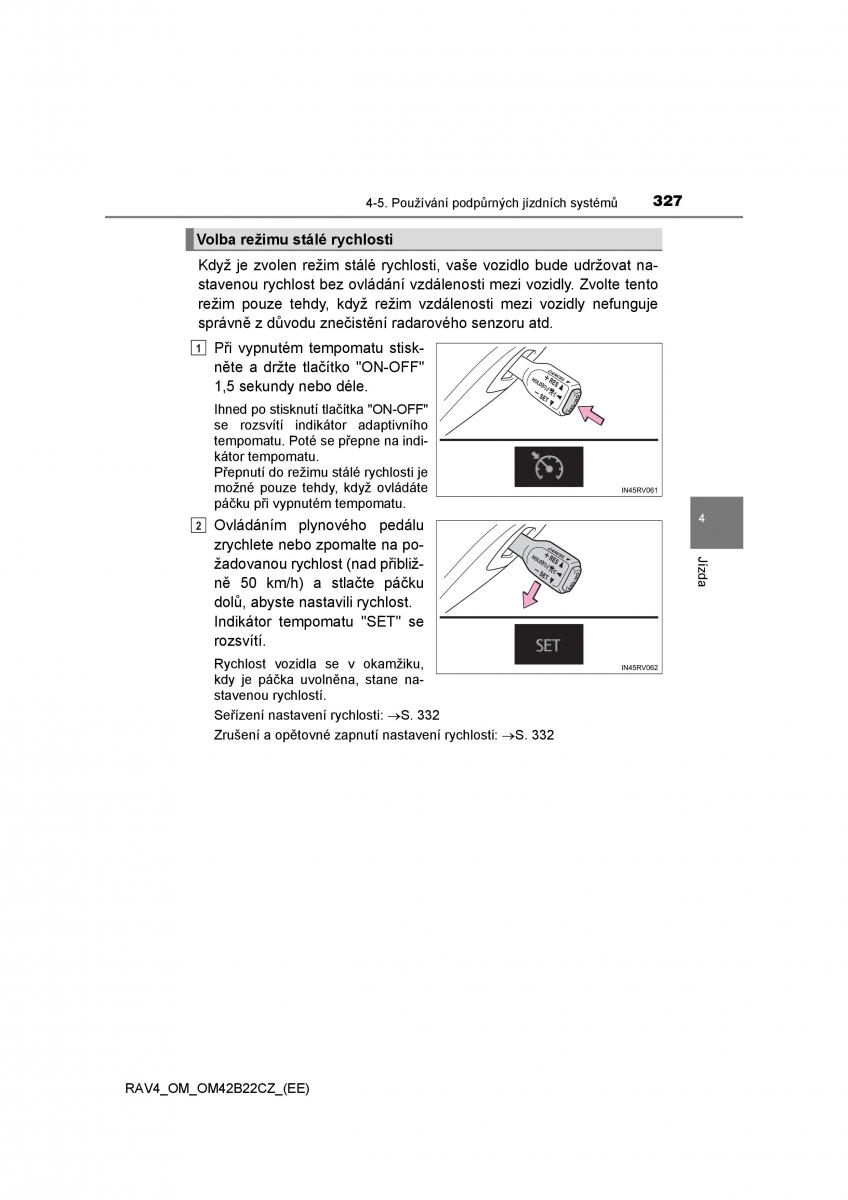 Toyota RAV4 IV 4 navod k obsludze / page 327