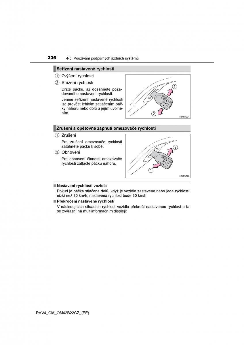 Toyota RAV4 IV 4 navod k obsludze / page 336