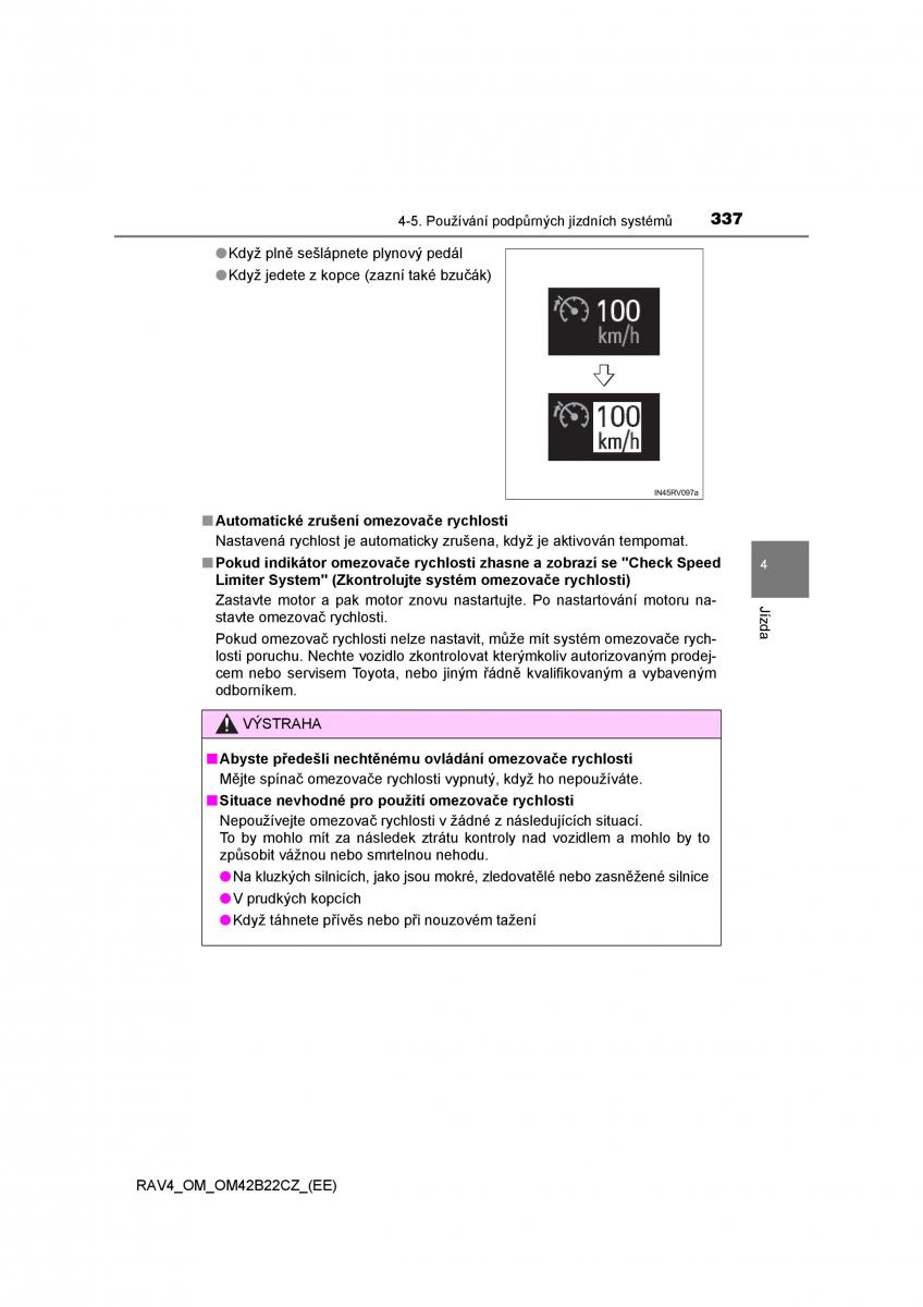 Toyota RAV4 IV 4 navod k obsludze / page 337