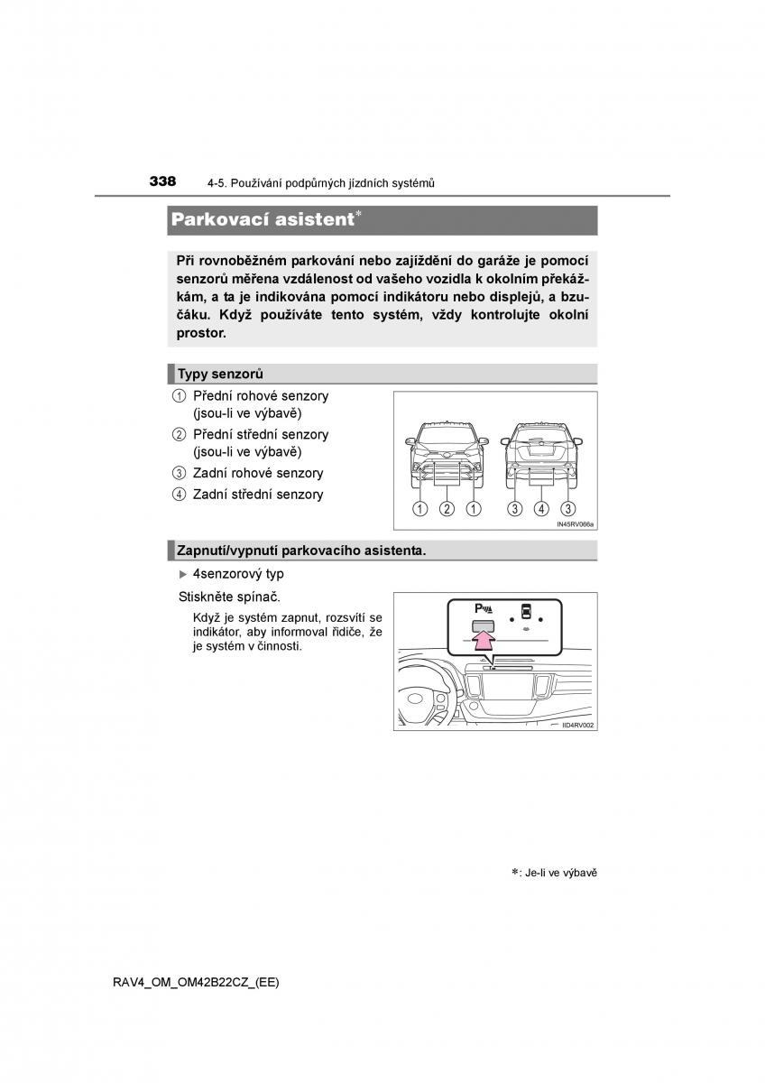 Toyota RAV4 IV 4 navod k obsludze / page 338