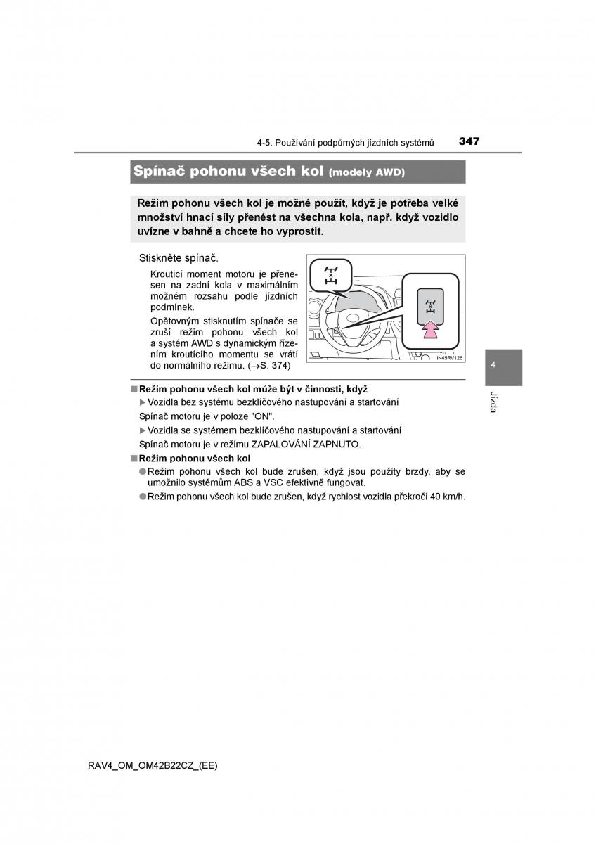 Toyota RAV4 IV 4 navod k obsludze / page 347