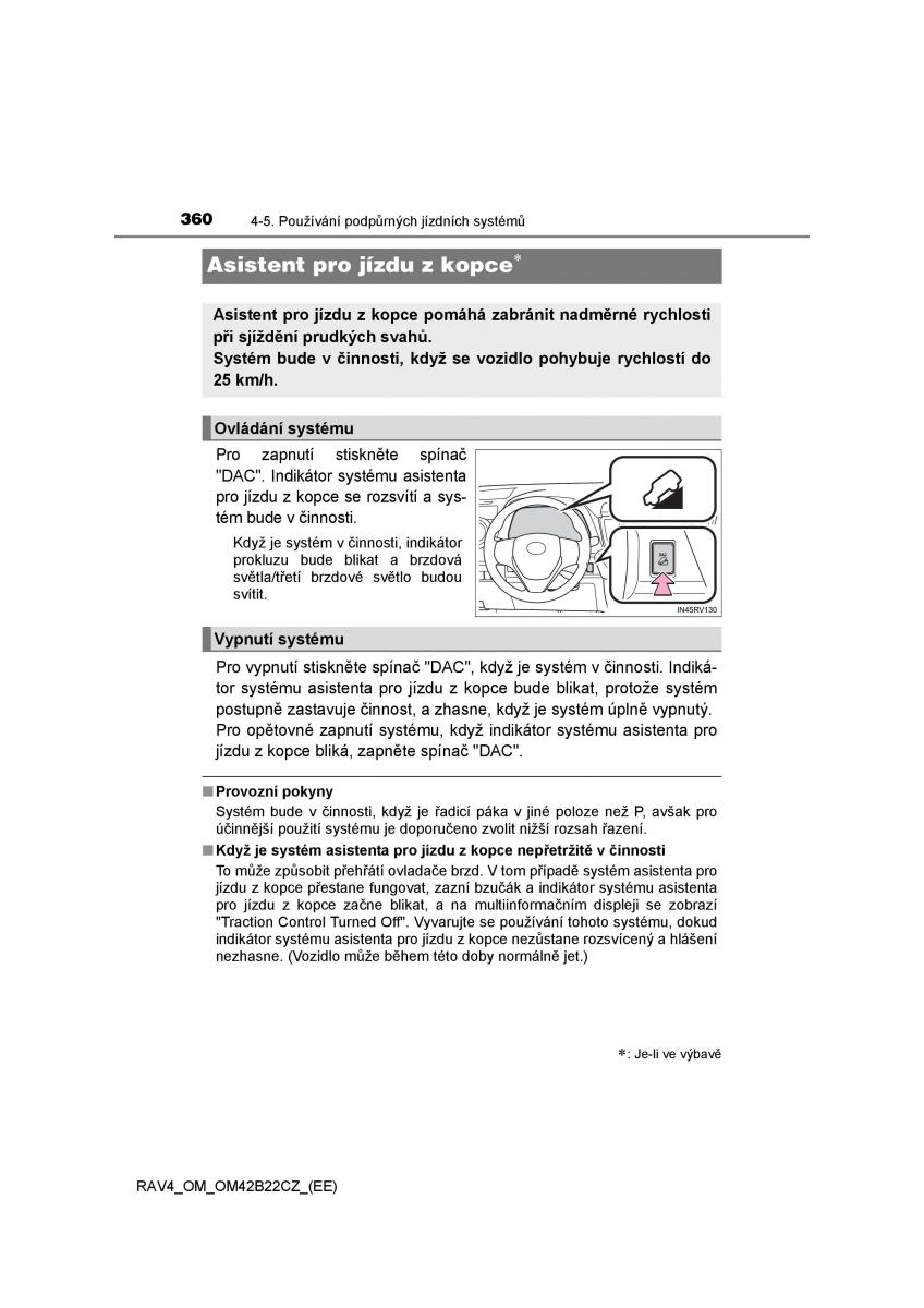 Toyota RAV4 IV 4 navod k obsludze / page 360