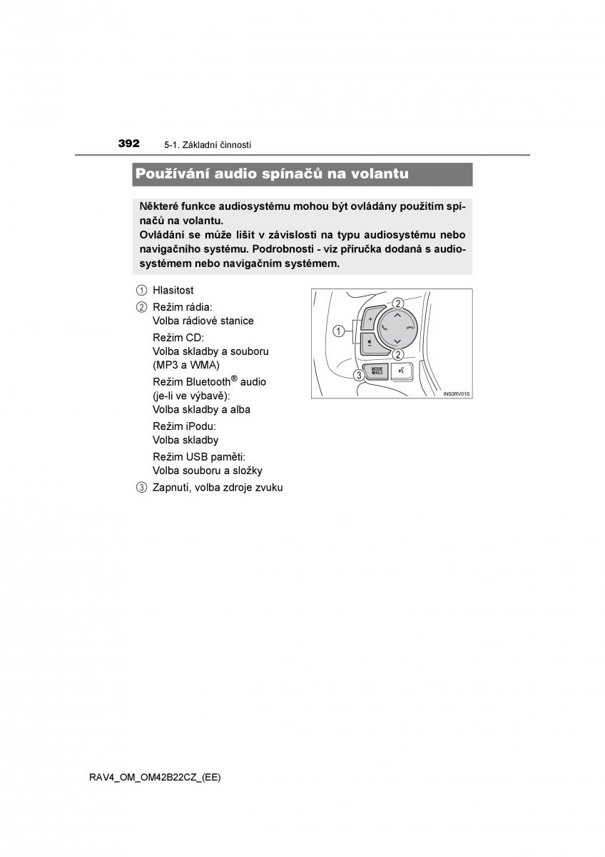 Toyota RAV4 IV 4 navod k obsludze / page 392