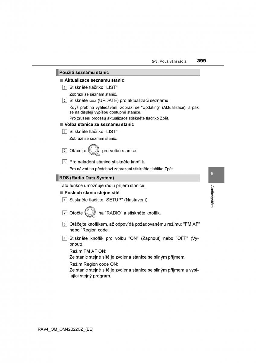 Toyota RAV4 IV 4 navod k obsludze / page 399