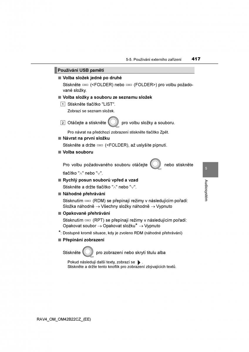 Toyota RAV4 IV 4 navod k obsludze / page 417