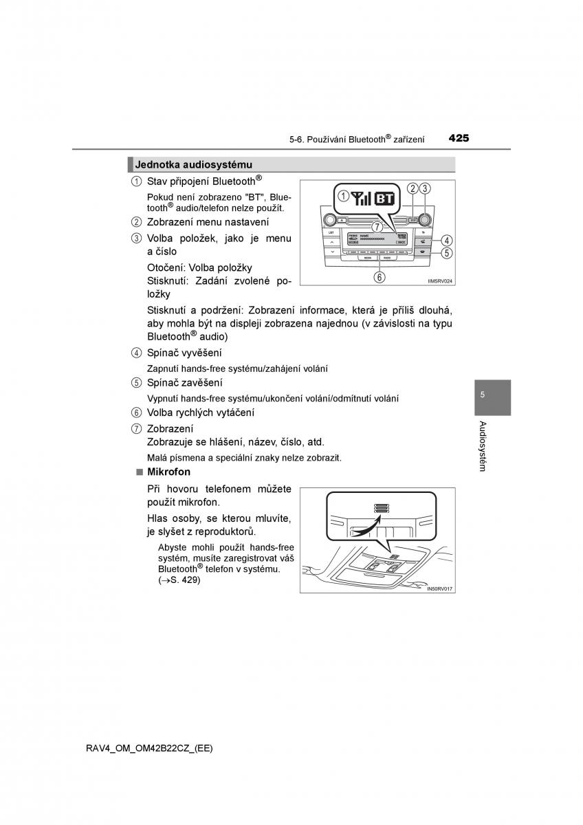 Toyota RAV4 IV 4 navod k obsludze / page 425