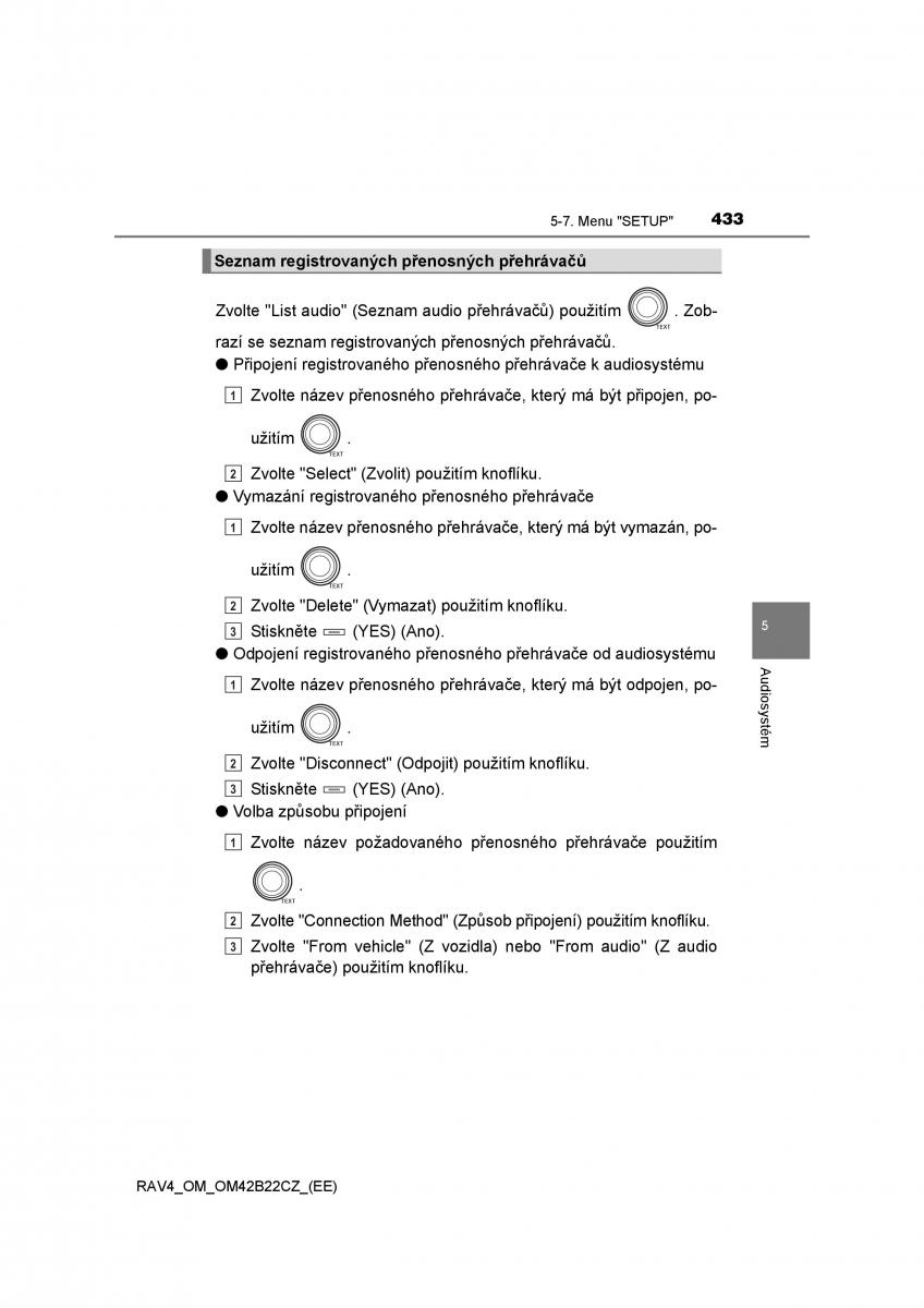 Toyota RAV4 IV 4 navod k obsludze / page 433