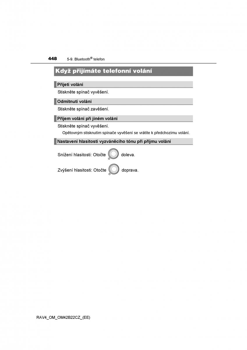 Toyota RAV4 IV 4 navod k obsludze / page 448