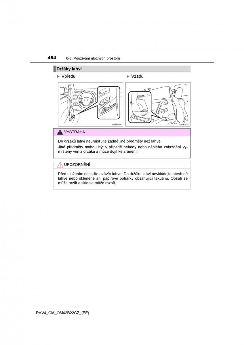 Toyota RAV4 IV 4 navod k obsludze / page 484