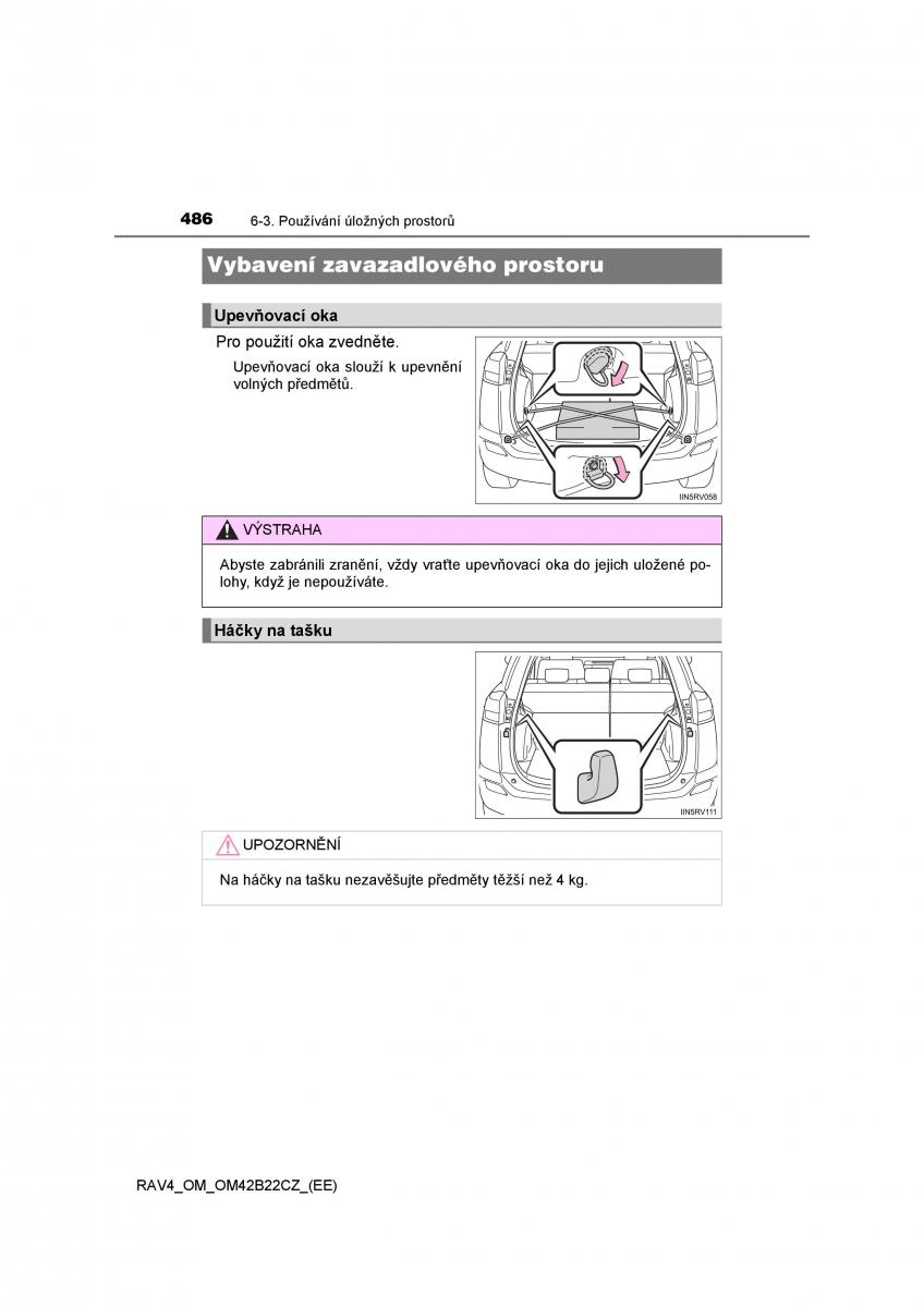 Toyota RAV4 IV 4 navod k obsludze / page 486