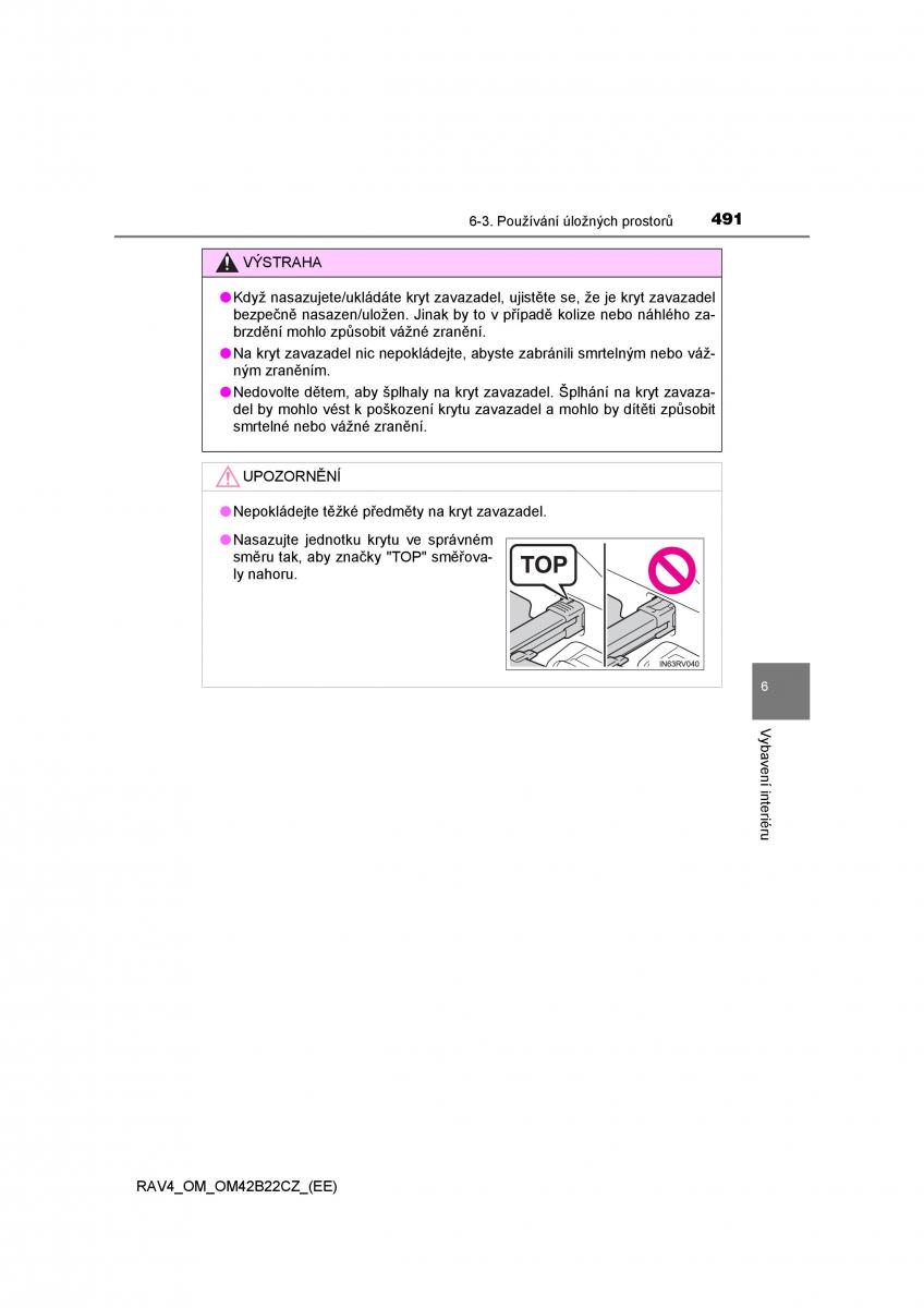 Toyota RAV4 IV 4 navod k obsludze / page 491