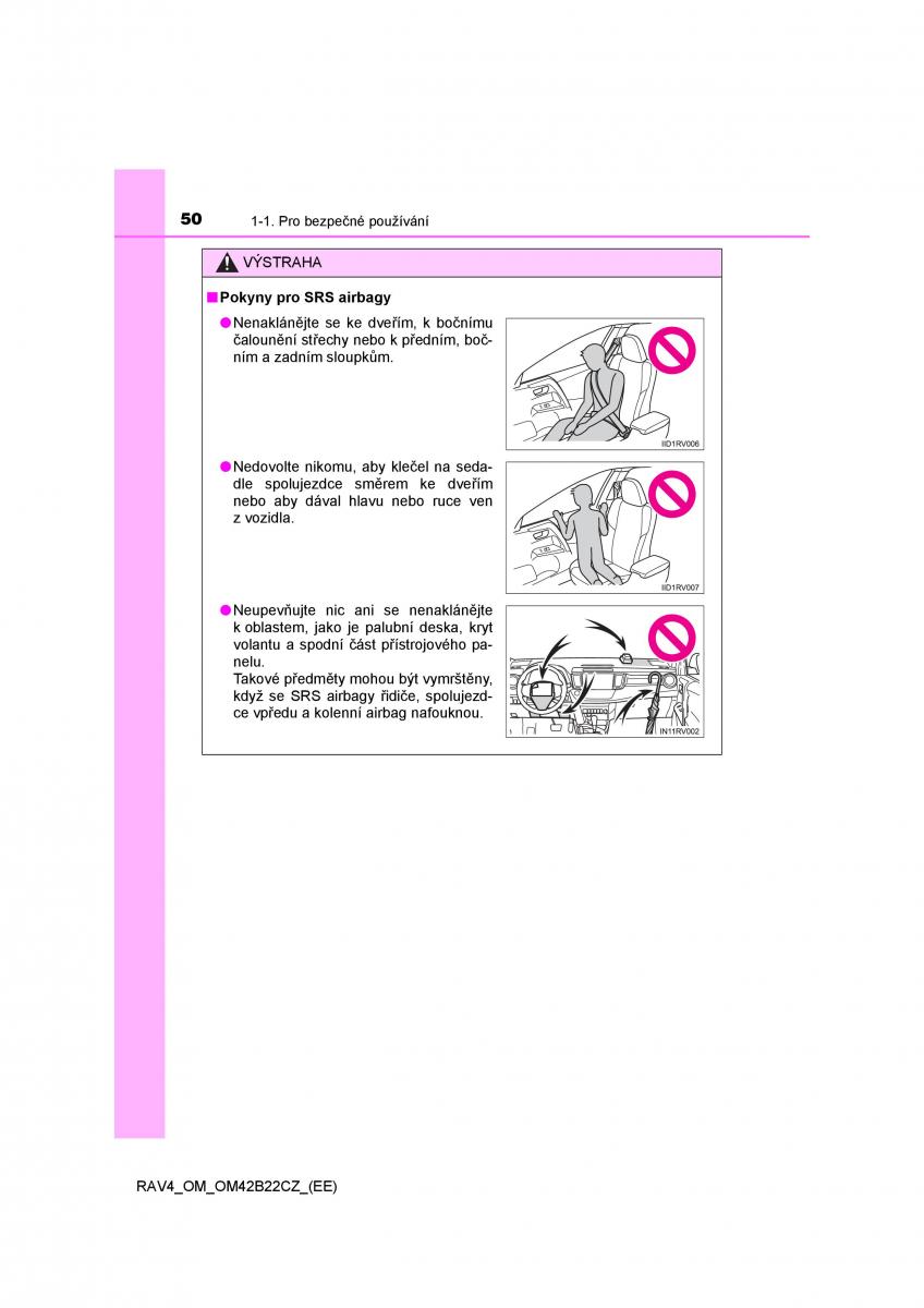 Toyota RAV4 IV 4 navod k obsludze / page 50