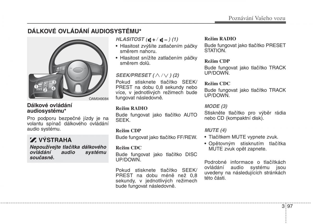 KIA Rio Pride DE navod k obsludze / page 107