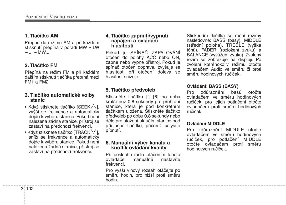 KIA Rio Pride DE navod k obsludze / page 112