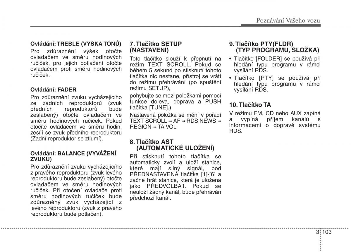 KIA Rio Pride DE navod k obsludze / page 113