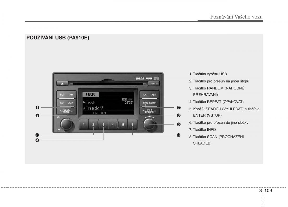 KIA Rio Pride DE navod k obsludze / page 119