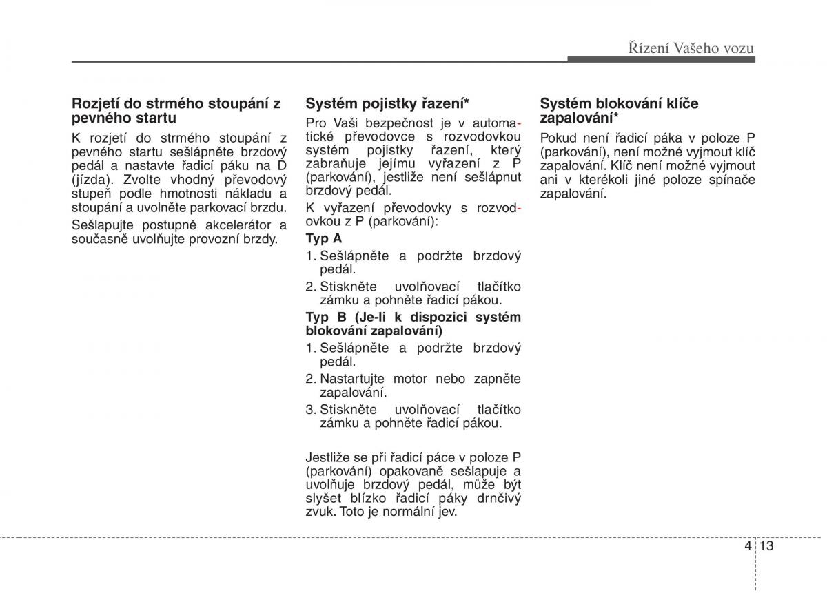 KIA Rio Pride DE navod k obsludze / page 138