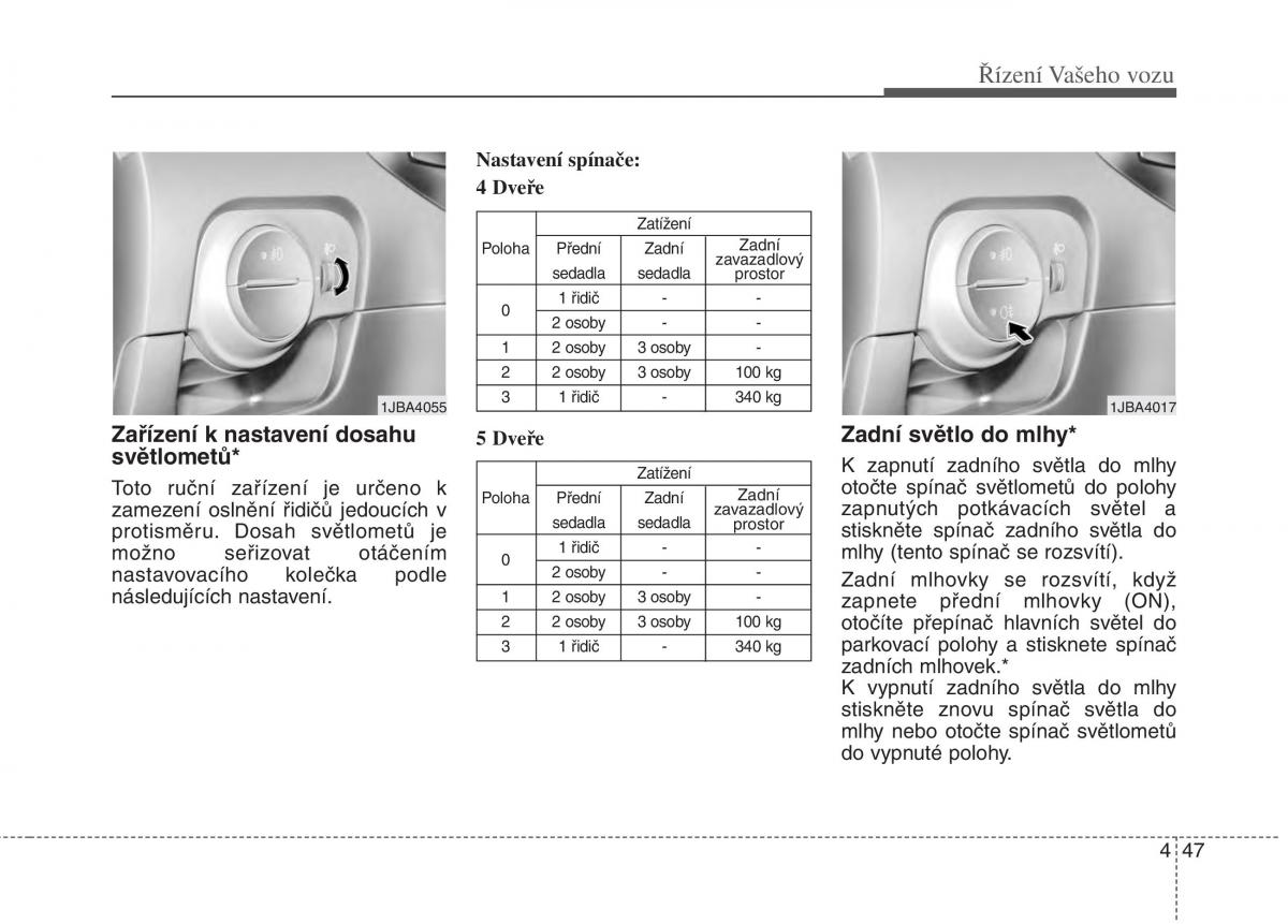 KIA Rio Pride DE navod k obsludze / page 172